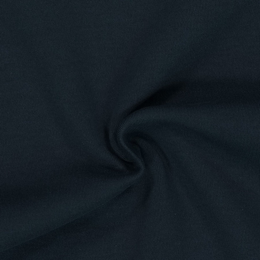 3 Edition 弧擺修身短版滾邊撞色運動上衣 深藍色