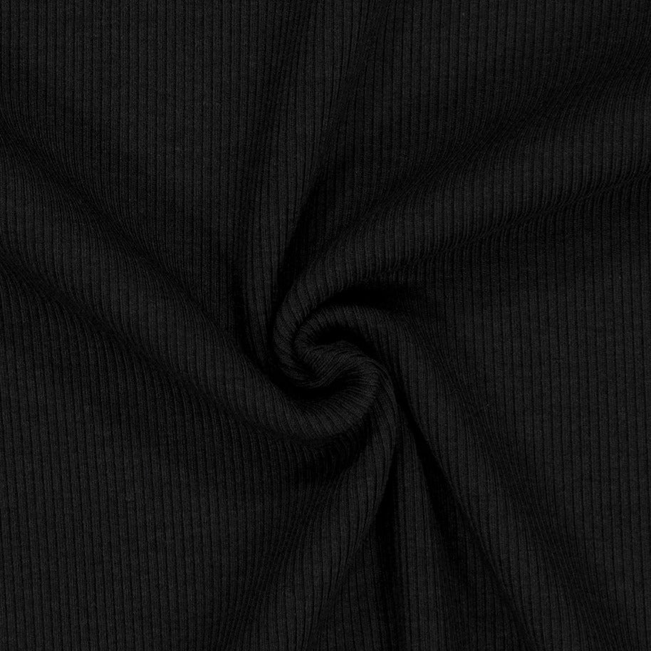 Essential Ribbed Relaxed Fit 運動上衣 黑色