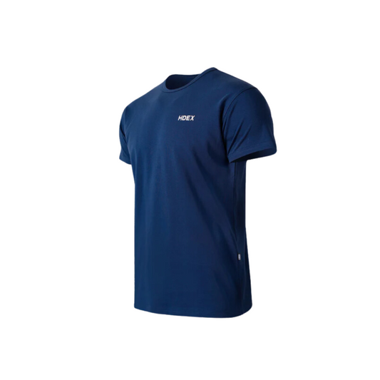 Main Logo Muscle Fit 背部字母印花短袖上衣 深藍色