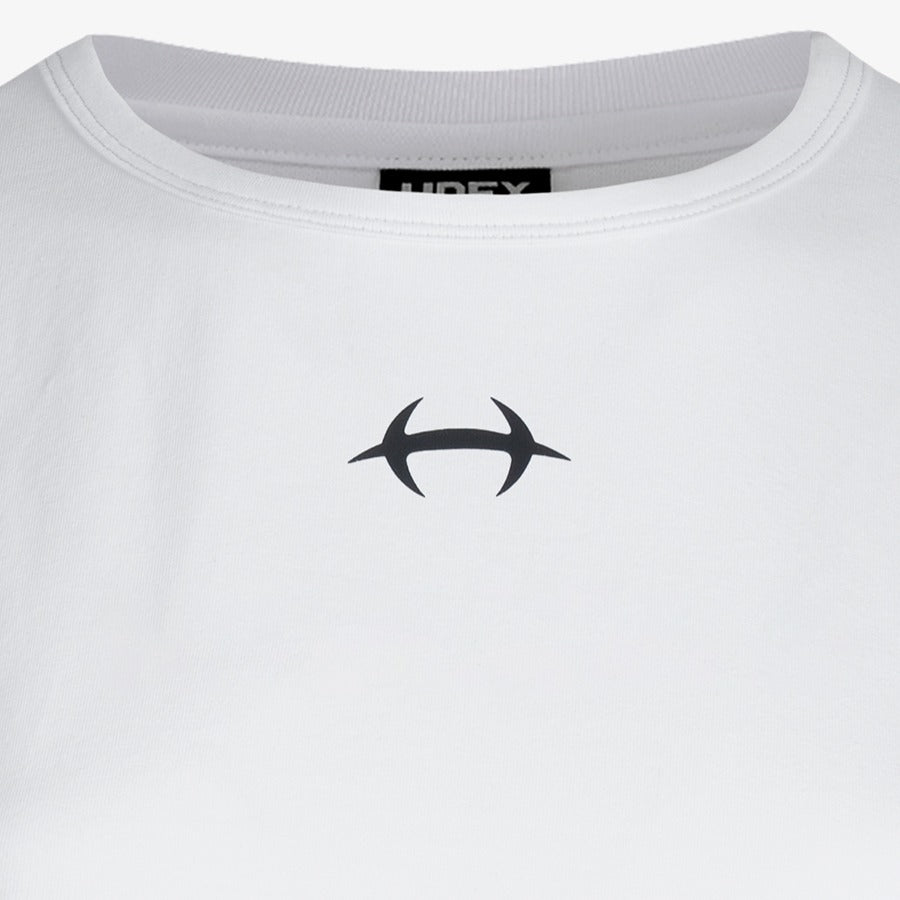 Womens Inhens Symbol 短版短袖上衣 白色