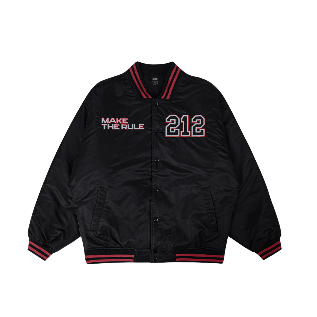 THE MASS 212 尼龍棒球外套 黑色