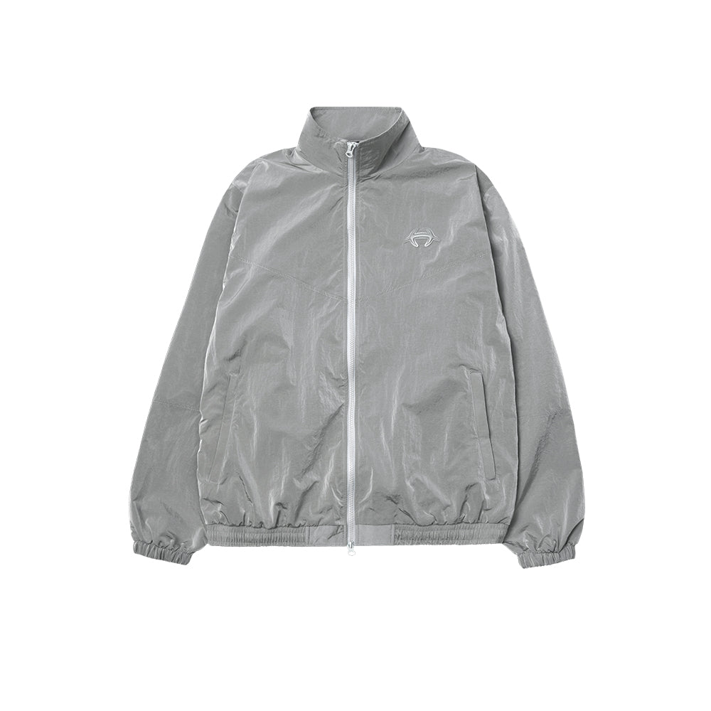 Metal Nylon Dividing Track Jacket 尼龍運動夾克 銀灰色