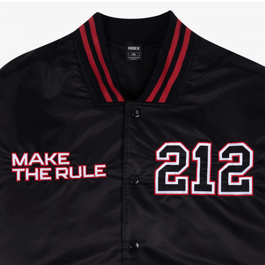 THE MASS 212 尼龍棒球外套 黑色