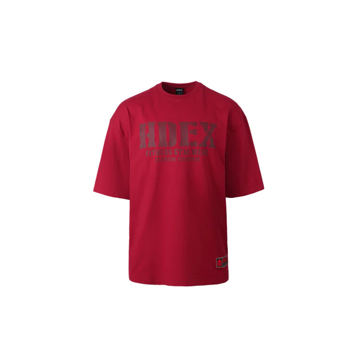 Core Giant Fit 校園風高磅數純棉短袖上衣 卡其色