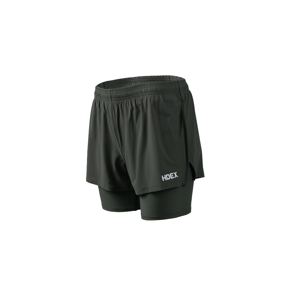 Active Support 二合一運動短褲 黑色