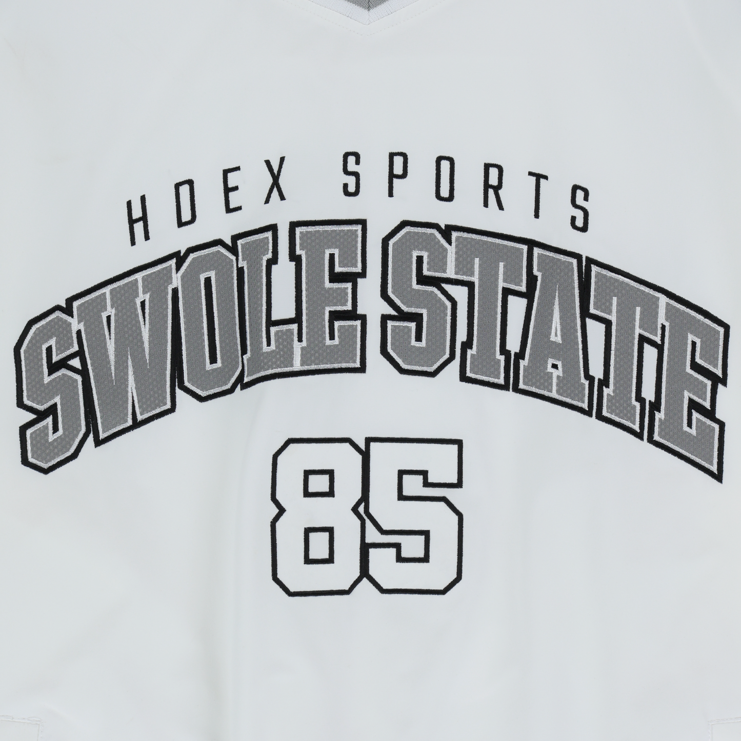 Color Block 撞色滾邊長袖運動上衣 白色