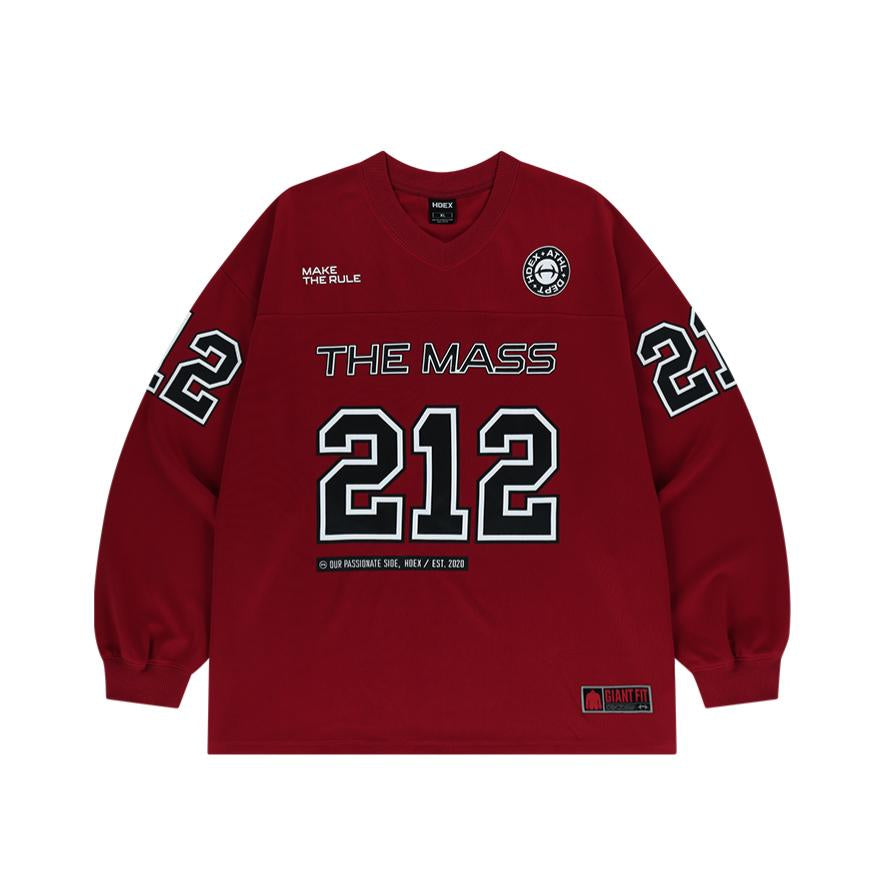 THE MASS 212 GIANT FIT 美式長袖上衣 紅色