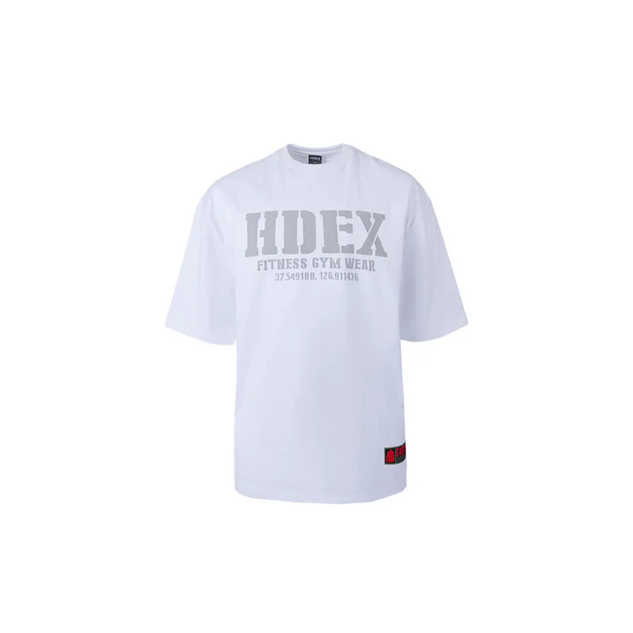 Core Giant Fit 校園風高磅數純棉短袖上衣 卡其色