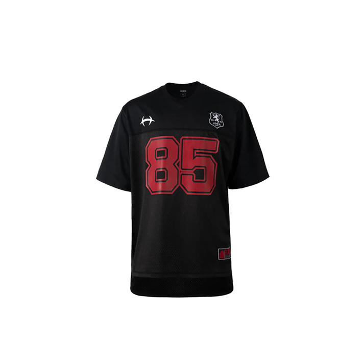 Rugby Jersey 美式復古透氣網眼運動上衣 紅色