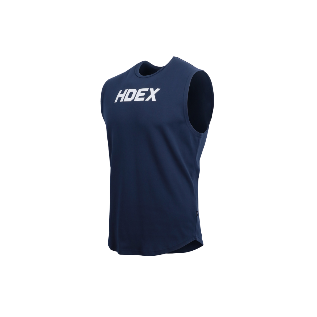 HDEX Main Logo 無袖訓練背心 深藍色
