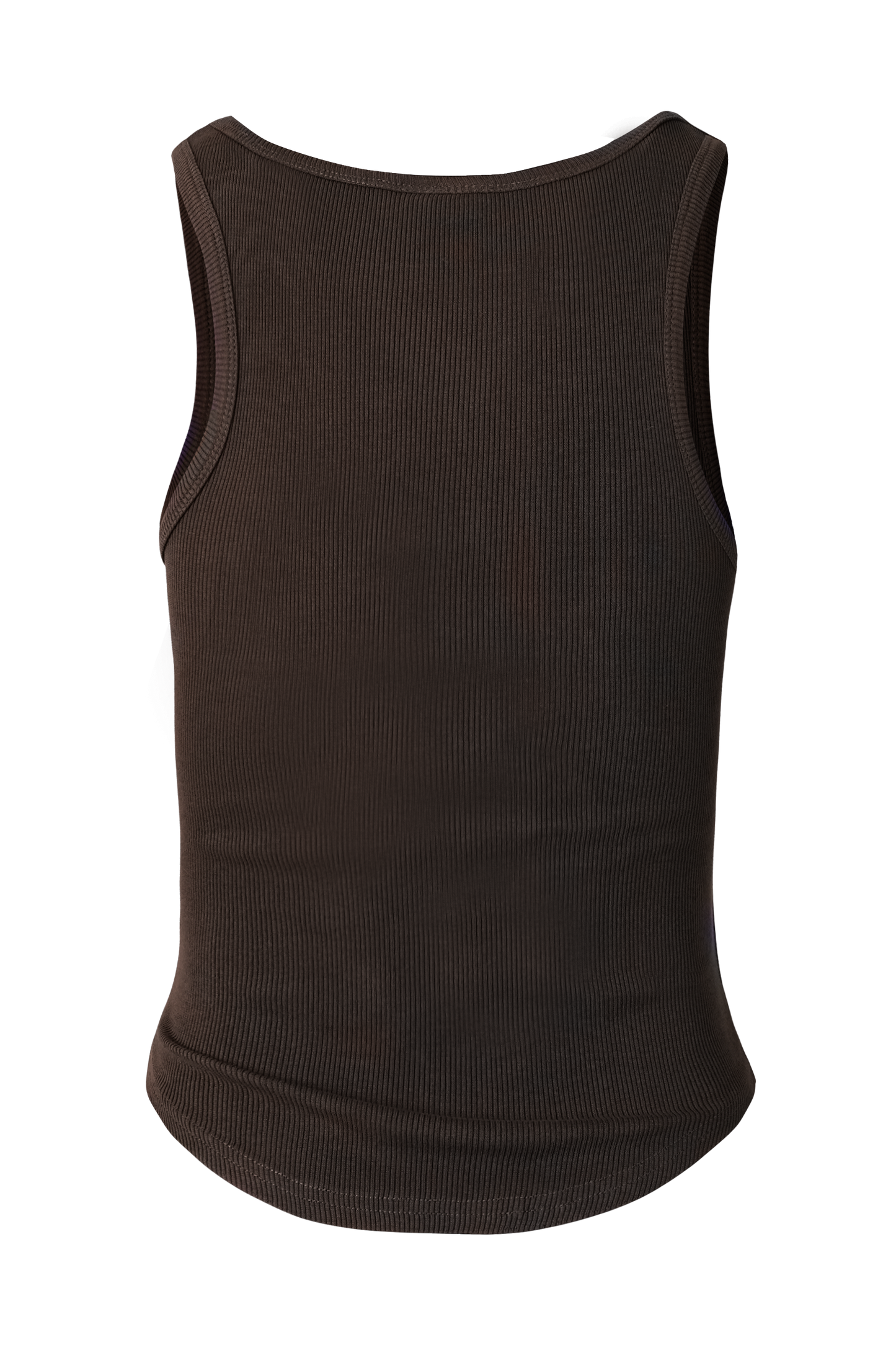 HDEX Sport 不規則剪裁螺紋修身背心 棕色