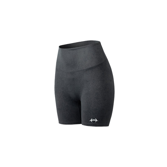 Python 蛇紋壓紋3.5分單車短褲 深灰色