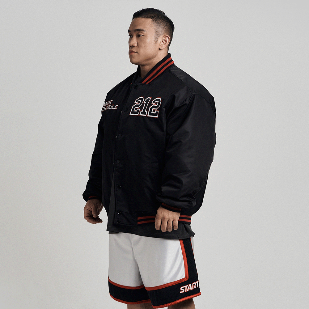THE MASS 212 尼龍棒球外套 黑色