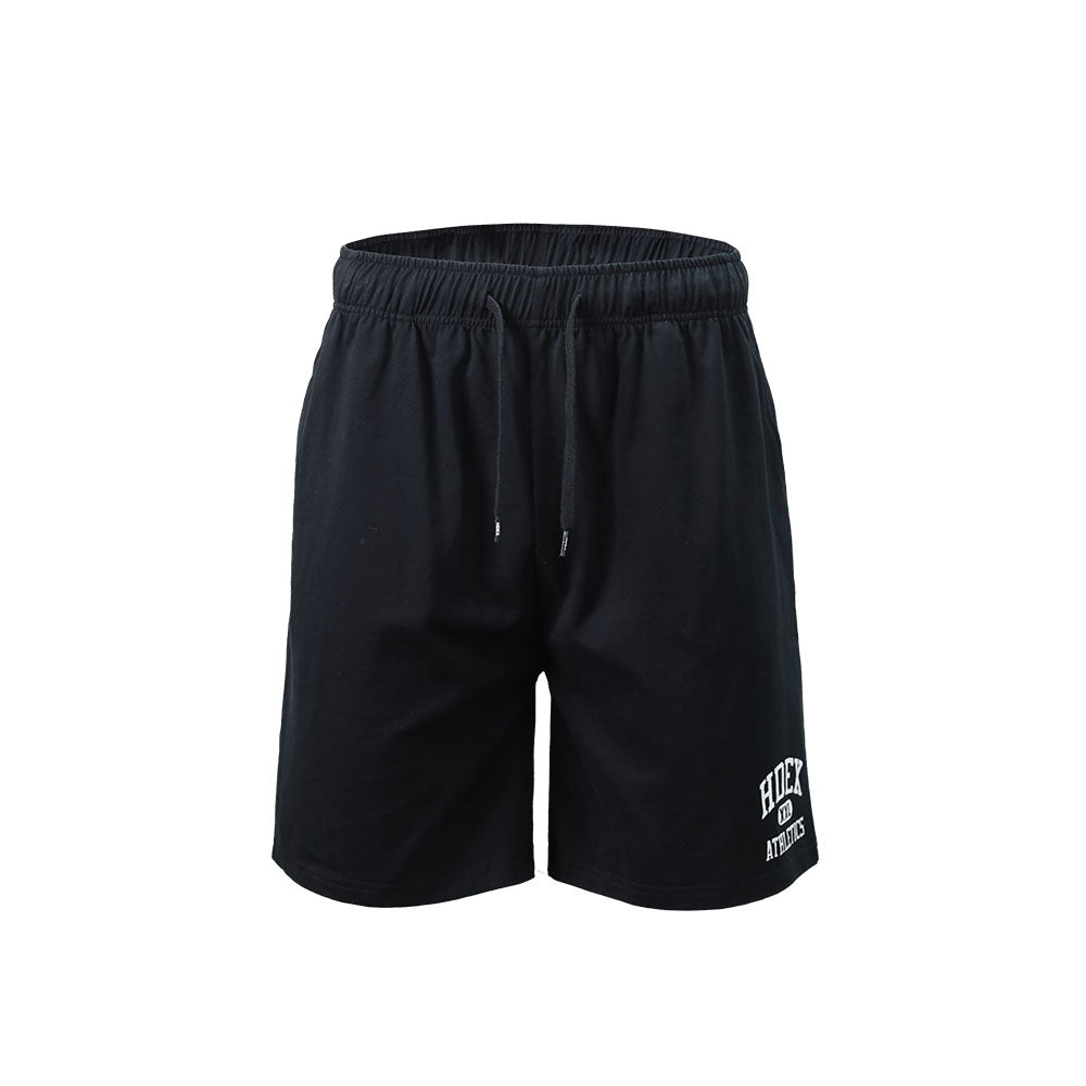 Varsity Comfortable 美式校園風純棉運動短褲 燕麥色