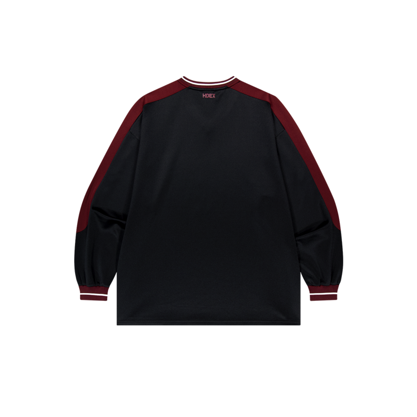 【早鳥優惠】Color Block Jersey 滾邊運動長袖上衣 黑色(男女同款)