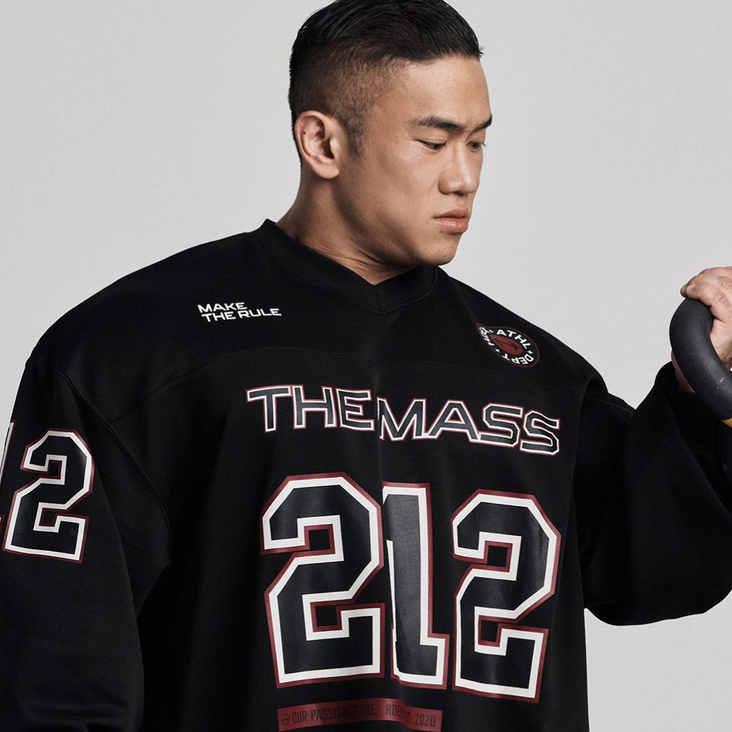 THE MASS 212 GIANT FIT 美式長袖上衣 黑色