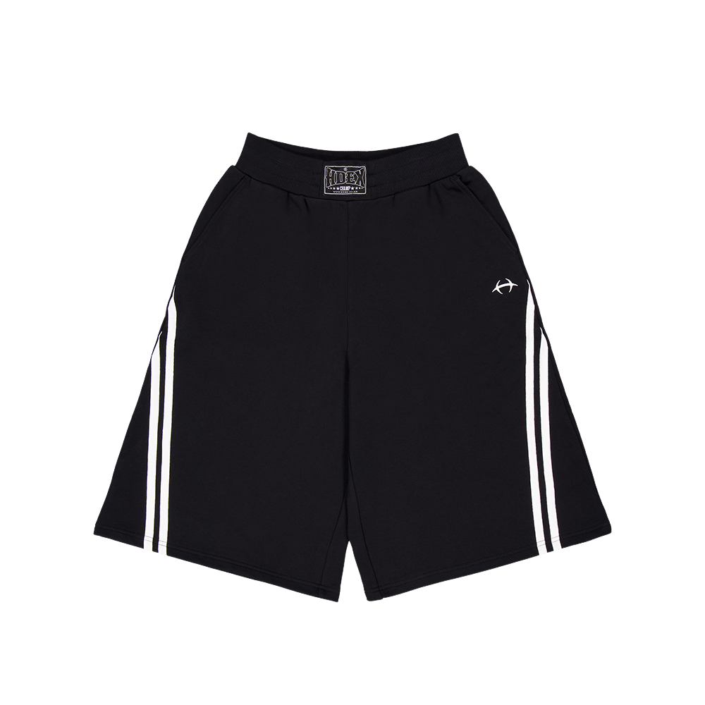 【新品預購】SOLID 百慕達運動短褲 黑色(男女同款)