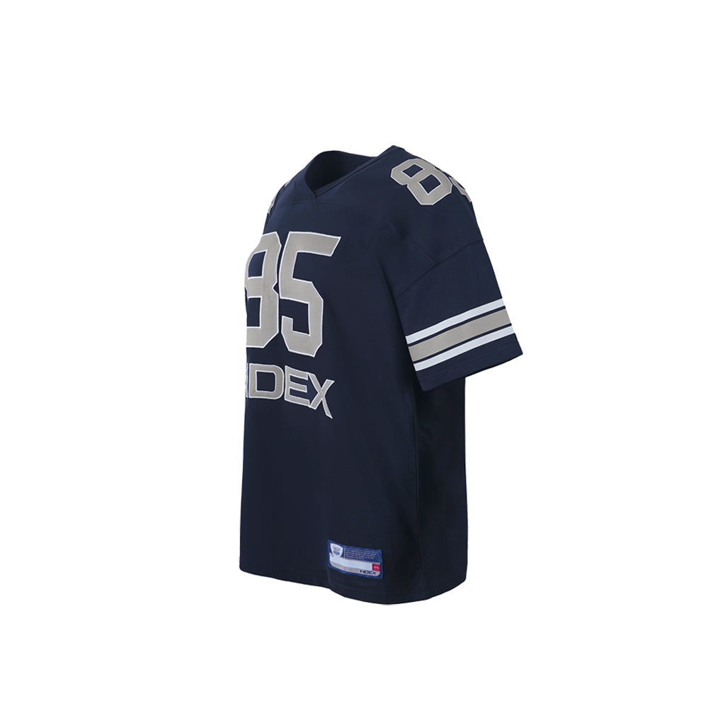 Team 85 美式校園風Oversize運動上衣 白色