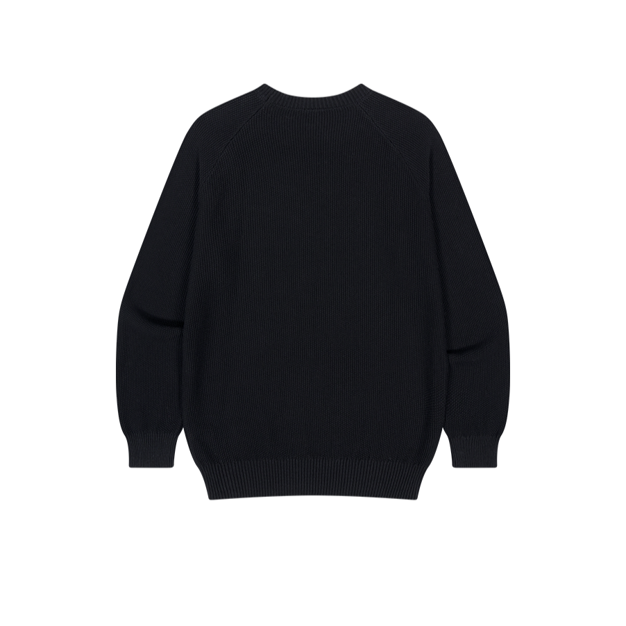 【早鳥優惠】Essential Muscle Fit 貼身針織毛衣 黑色