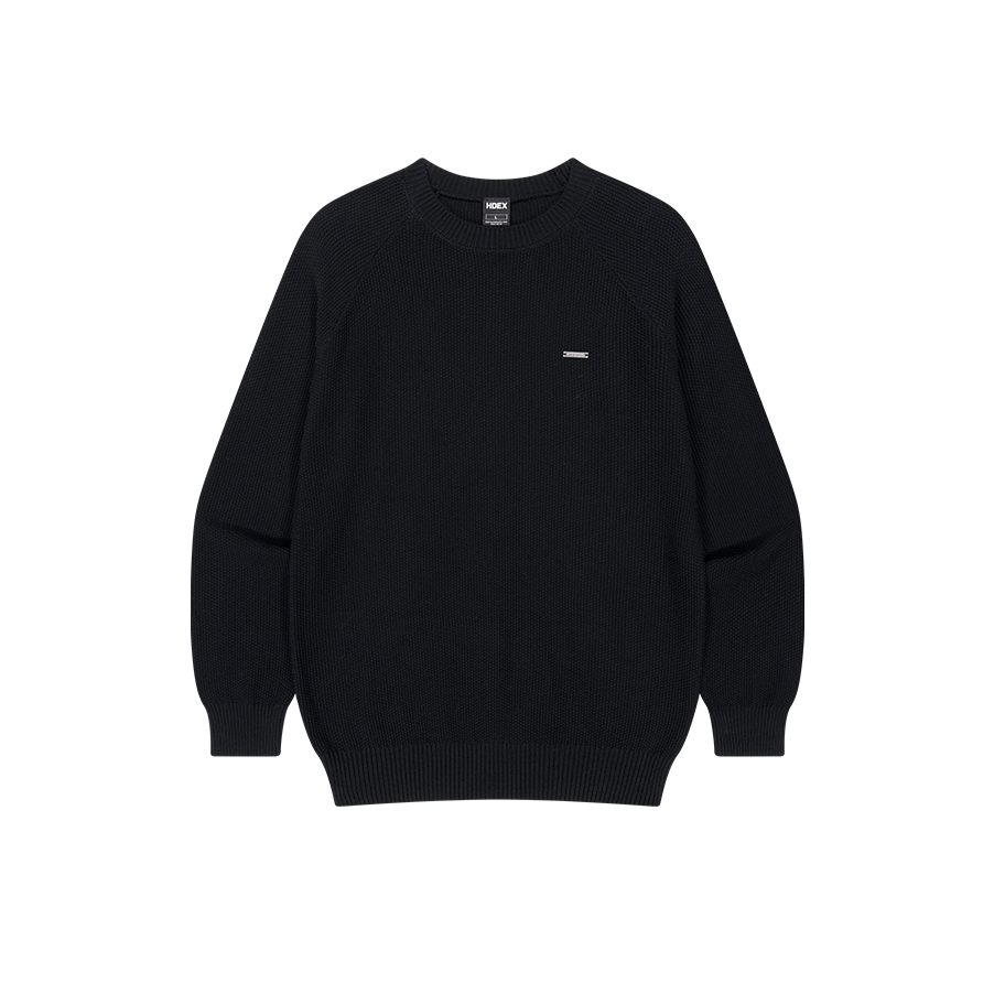 【早鳥優惠】Essential Muscle Fit 貼身針織毛衣 黑色