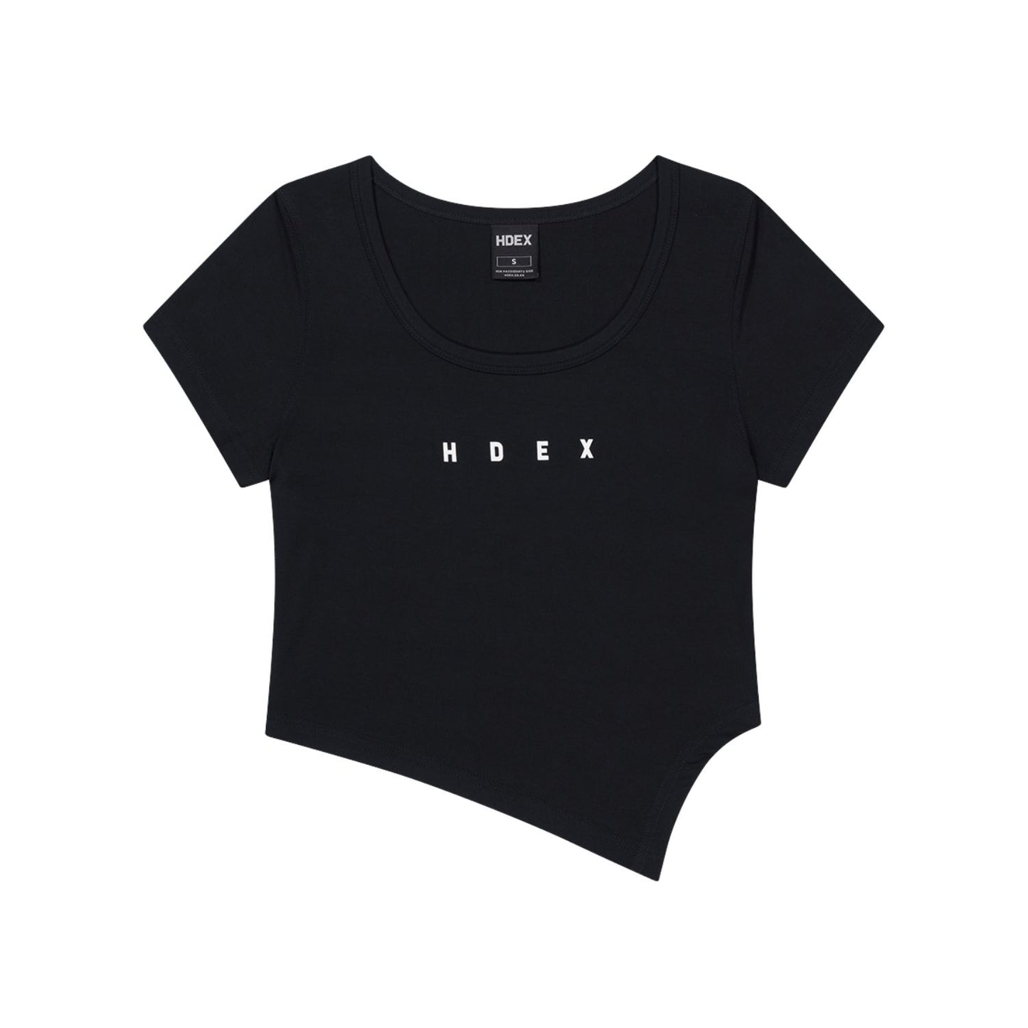 【新品預購】Womens Brisen V-Cut 不對稱剪裁修身短袖 黑色