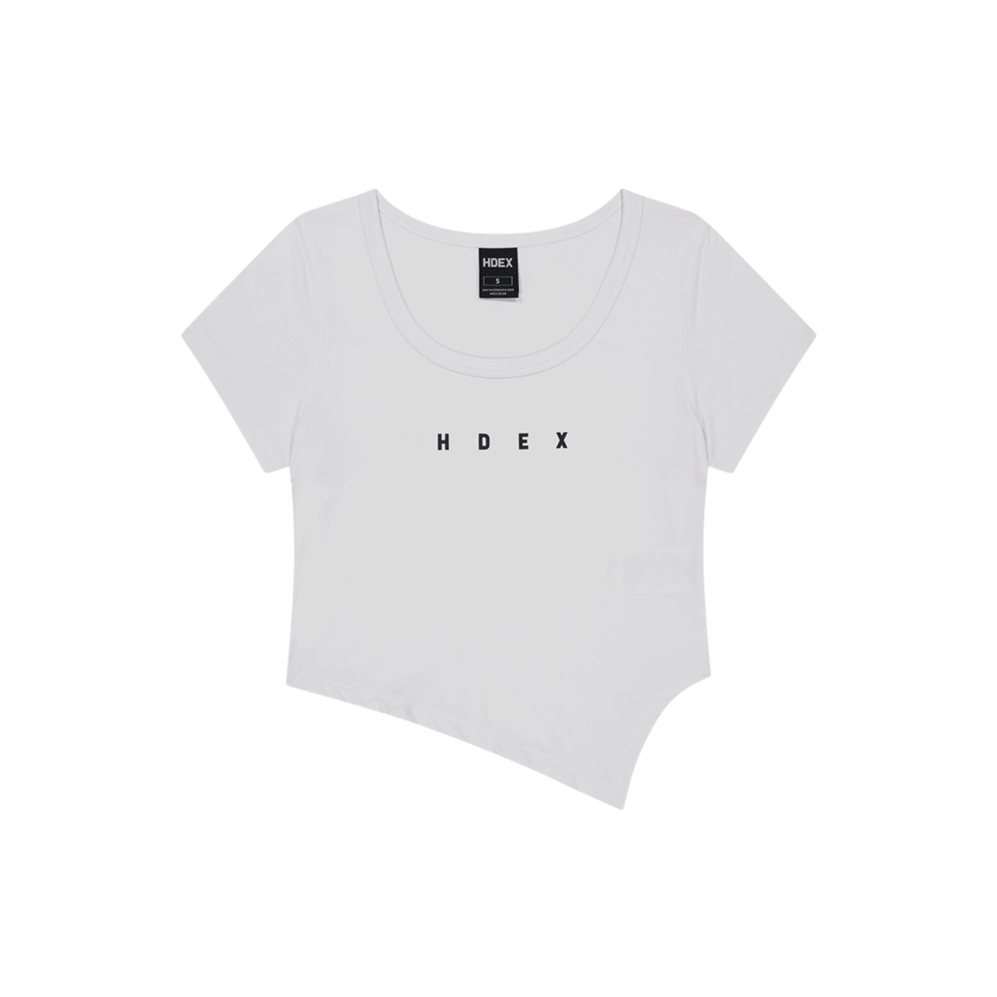【新品預購】Womens Brisen V-Cut 不對稱剪裁修身短袖 白色