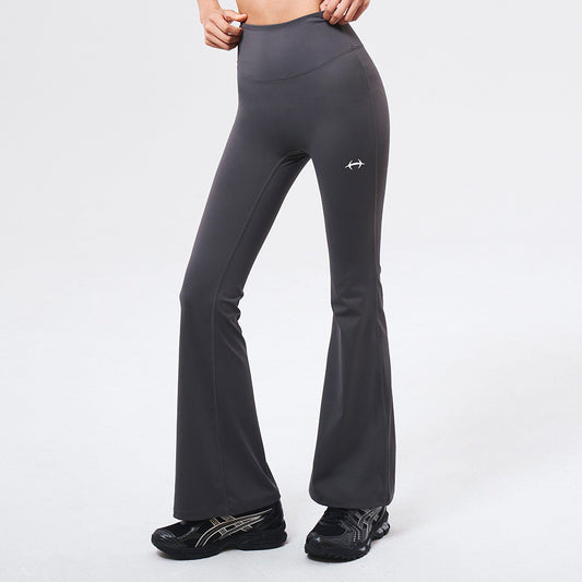 Womens Support 喇叭修身運動褲 深灰色