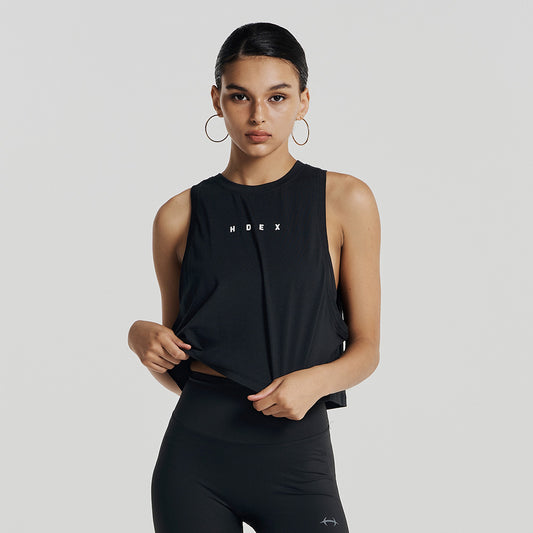 Main Small Logo 無袖運動背心 黑色