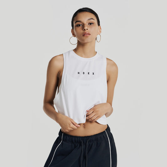 Main Small Logo 無袖運動背心 白色