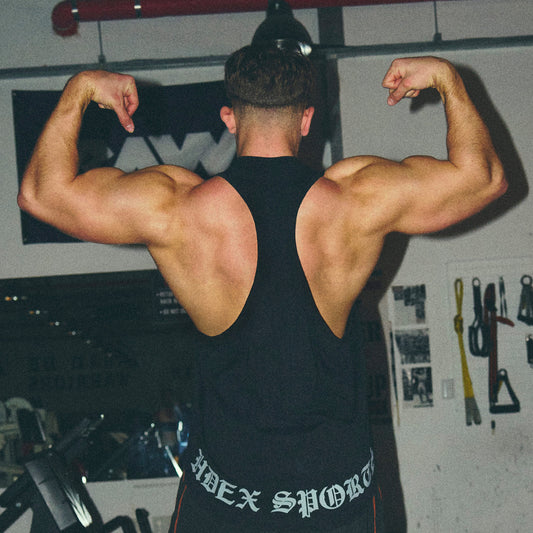 Old English 背部LOGO 挖背訓練背心 黑色