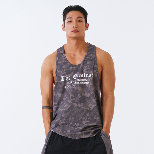 Old Camo Pattern 挖背訓練運動背心 黑色迷彩