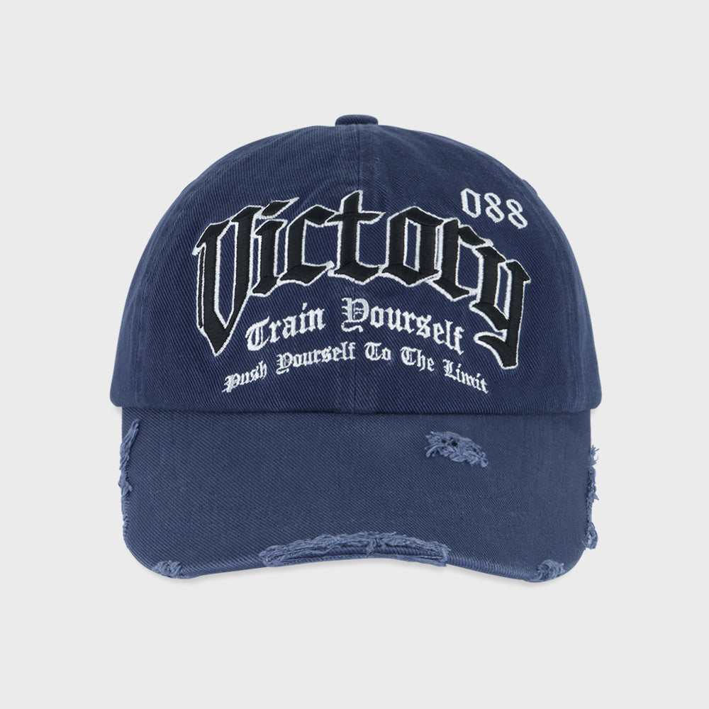 【新品預購】Visor Damage 刺繡棒球帽 藍色
