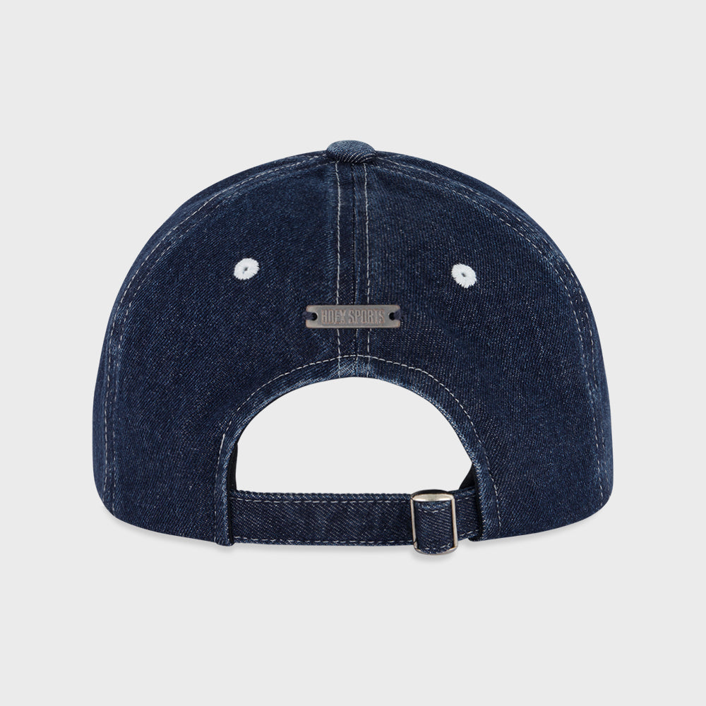 【新品預購】Washed Stitch 丹寧刺繡棒球帽 藍色