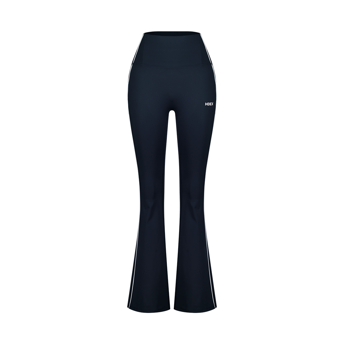【新品預購】SUPPORT PIPING 喇叭修身運動褲 深藍色