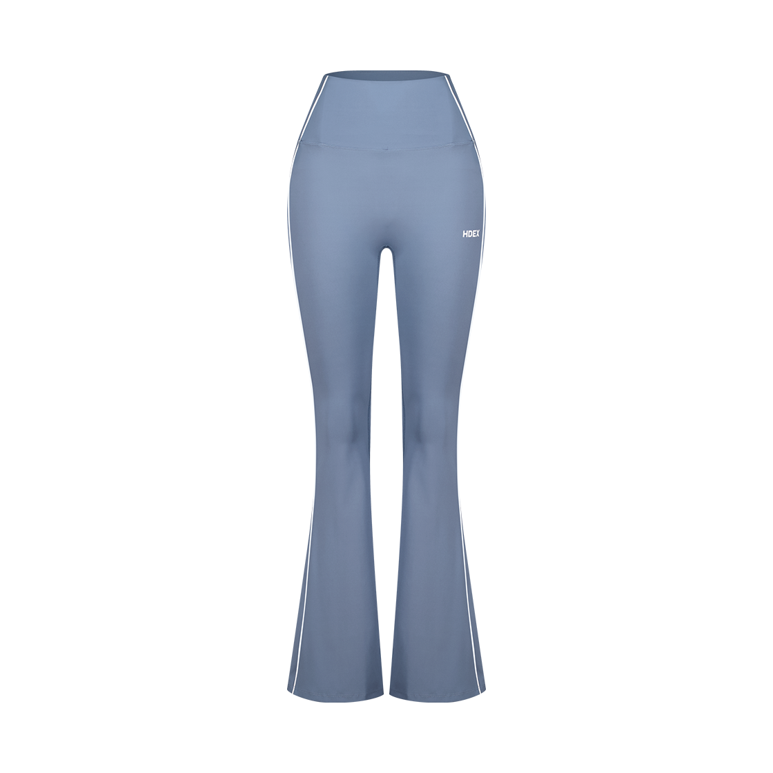 【新品預購】SUPPORT PIPING 喇叭修身運動褲 淺藍色