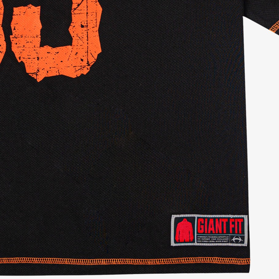 Giant Fit 85 透氣網眼短袖運動上衣 黑色
