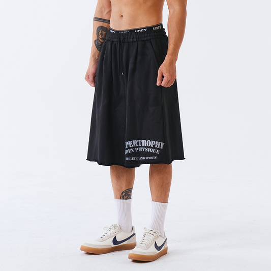 Spray Blend 百慕達純棉運動短褲 深藍色