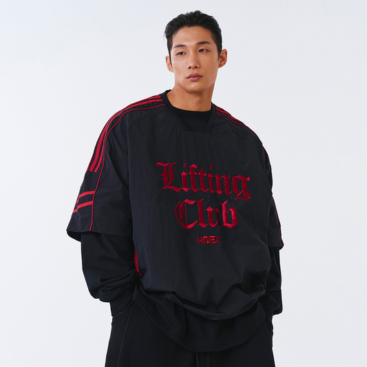 LIFTING JERSEY 五分袖尼龍運動上衣 黑色