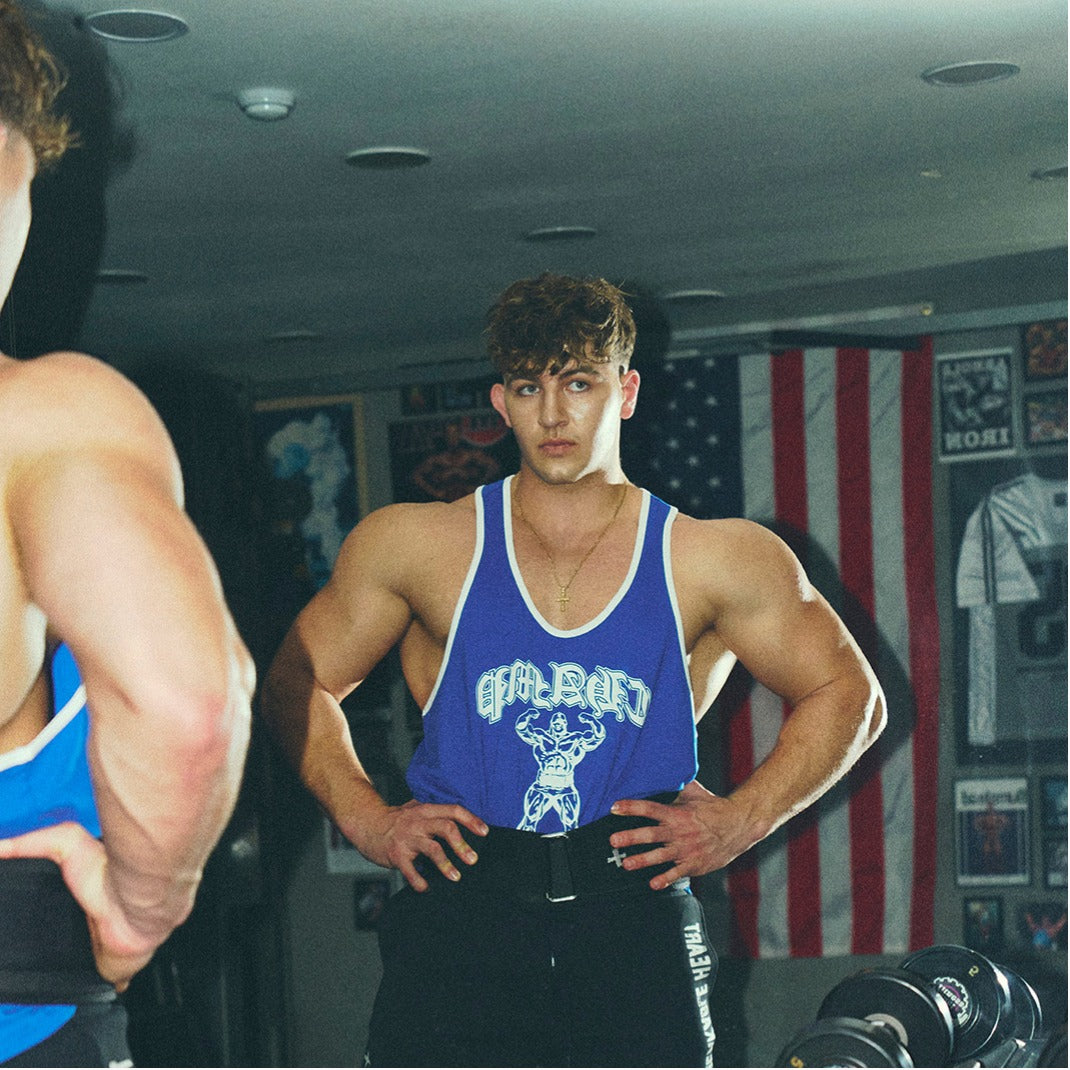 Old Champ 細肩挖背訓練背心 鈷藍色