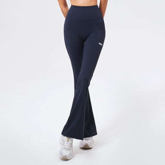 Firm Support 喇叭修身運動褲 深藍色