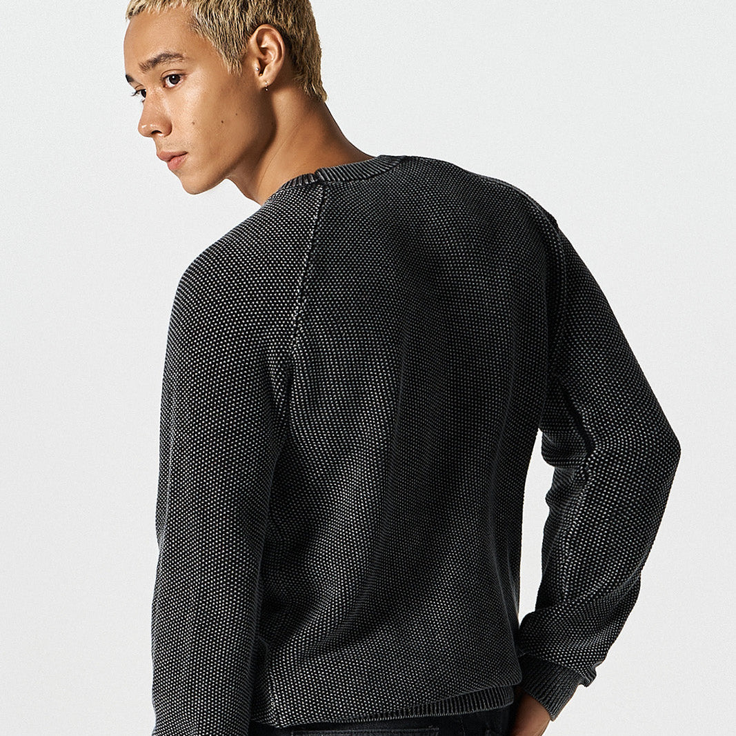 【早鳥優惠】Essential Muscle Fit 貼身針織毛衣 炭灰色