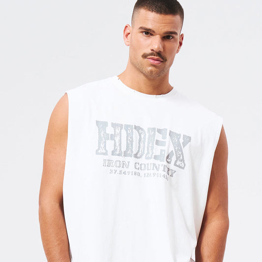 Breaking Damage Over Fit 運動背心 白色