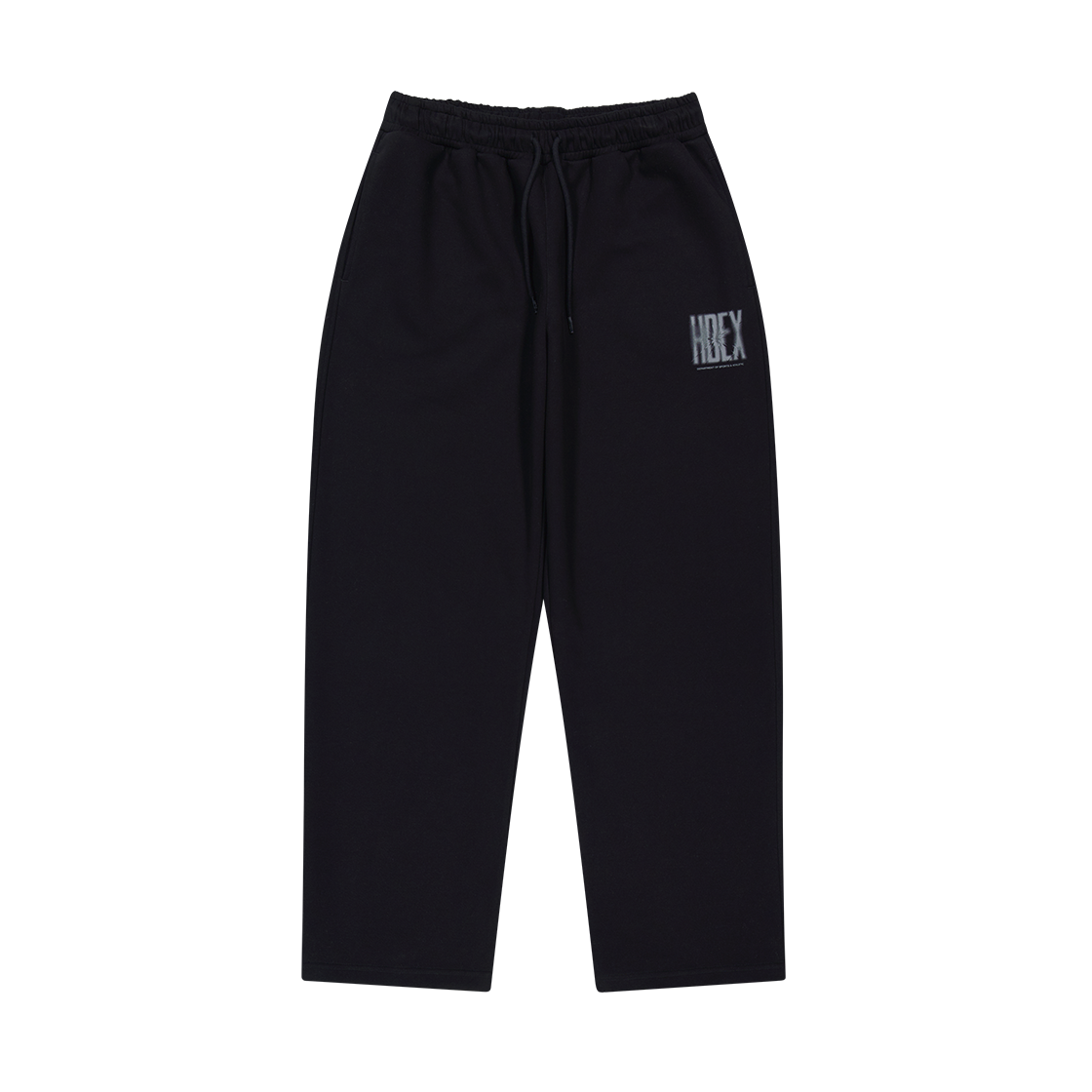 【新品預購】Crack Printed 直筒運動長褲 黑色