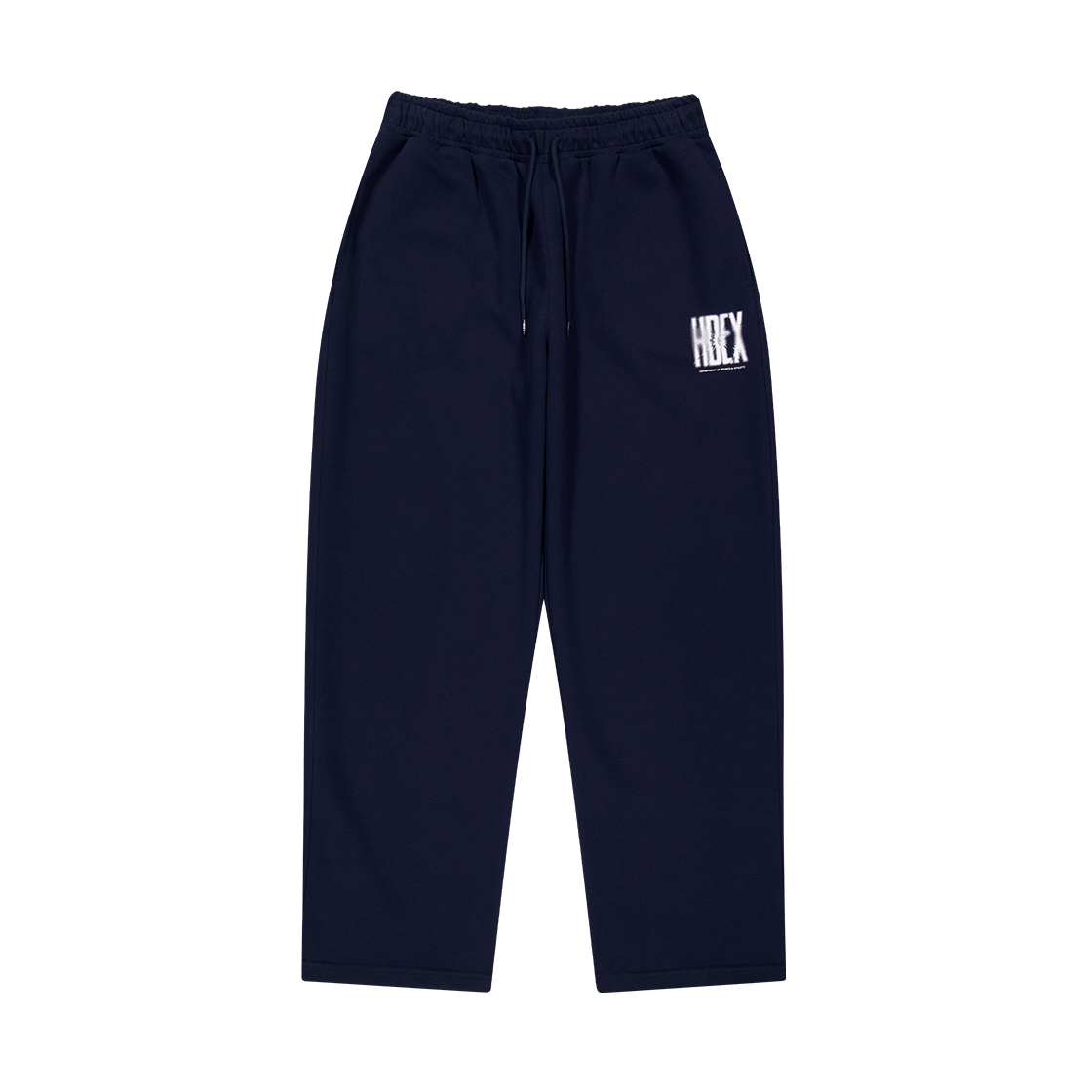 【新品預購】Crack Printed 直筒運動長褲 深藍色