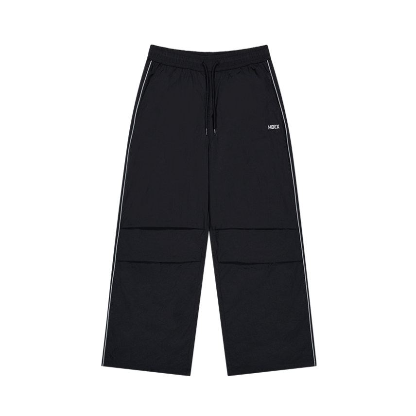 【新品預購】PIPING 尼龍運動長褲 黑色(男女同款)