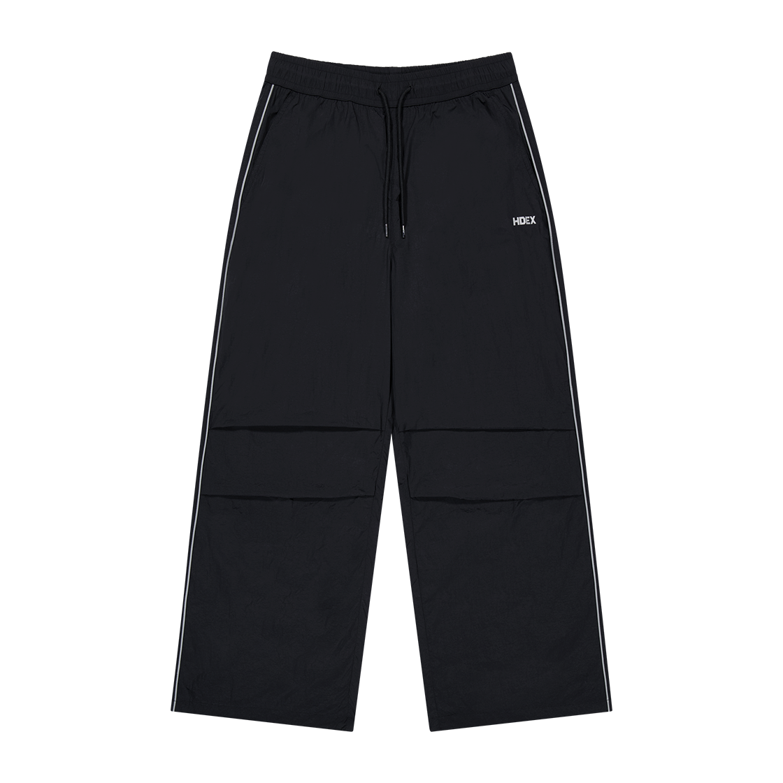【新品預購】PIPING 尼龍運動長褲 黑色(男女同款)