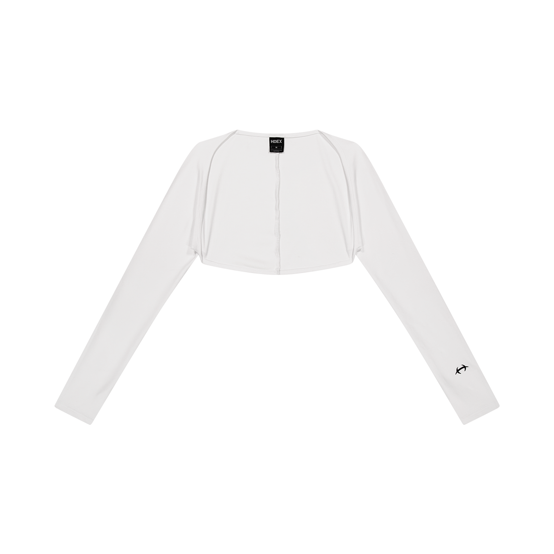 Ribbed Plain 休閒運動披肩 白色