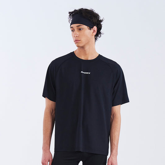 ASSIST MESH MIX 透氣運動短袖上衣 黑色