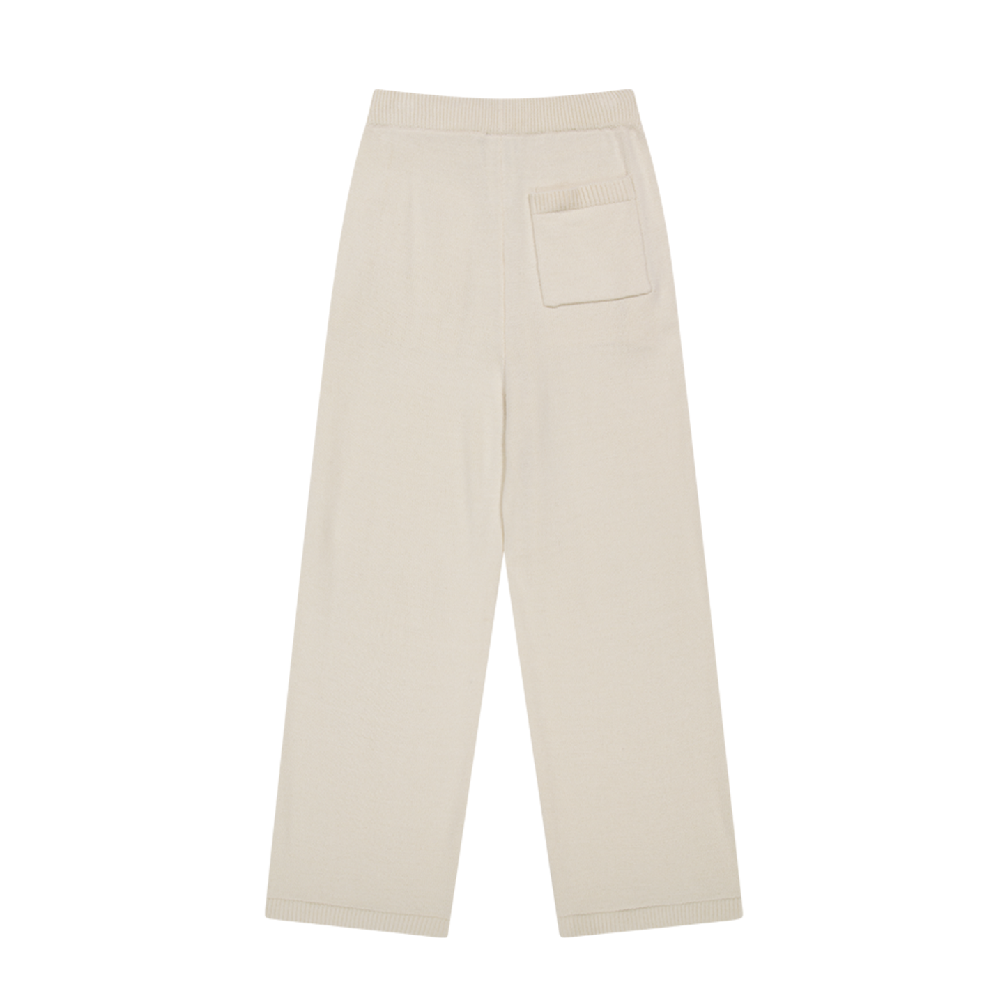 【早鳥優惠】Womens Knit 寬鬆針織長褲 象牙白