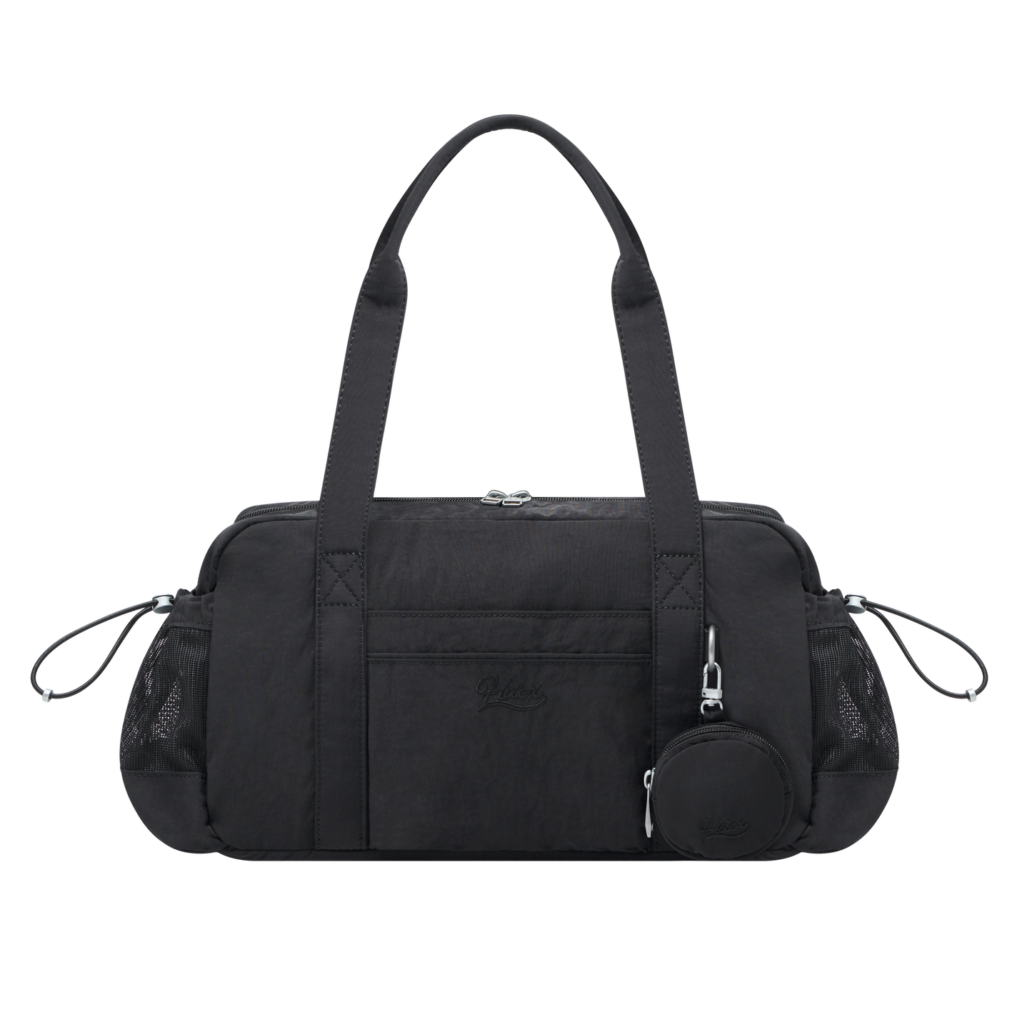 Glossy Pouch Duffle 運動手提肩背包 黑色